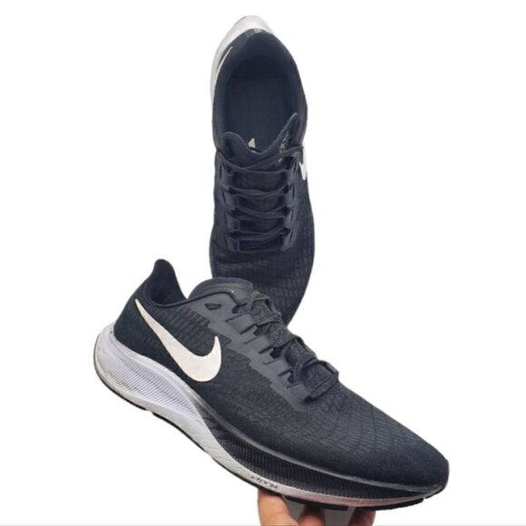 Nike Air Zoom Pegasus Running Jogging Shoes Men's Black/White Size 14 - Picture 12 of 17